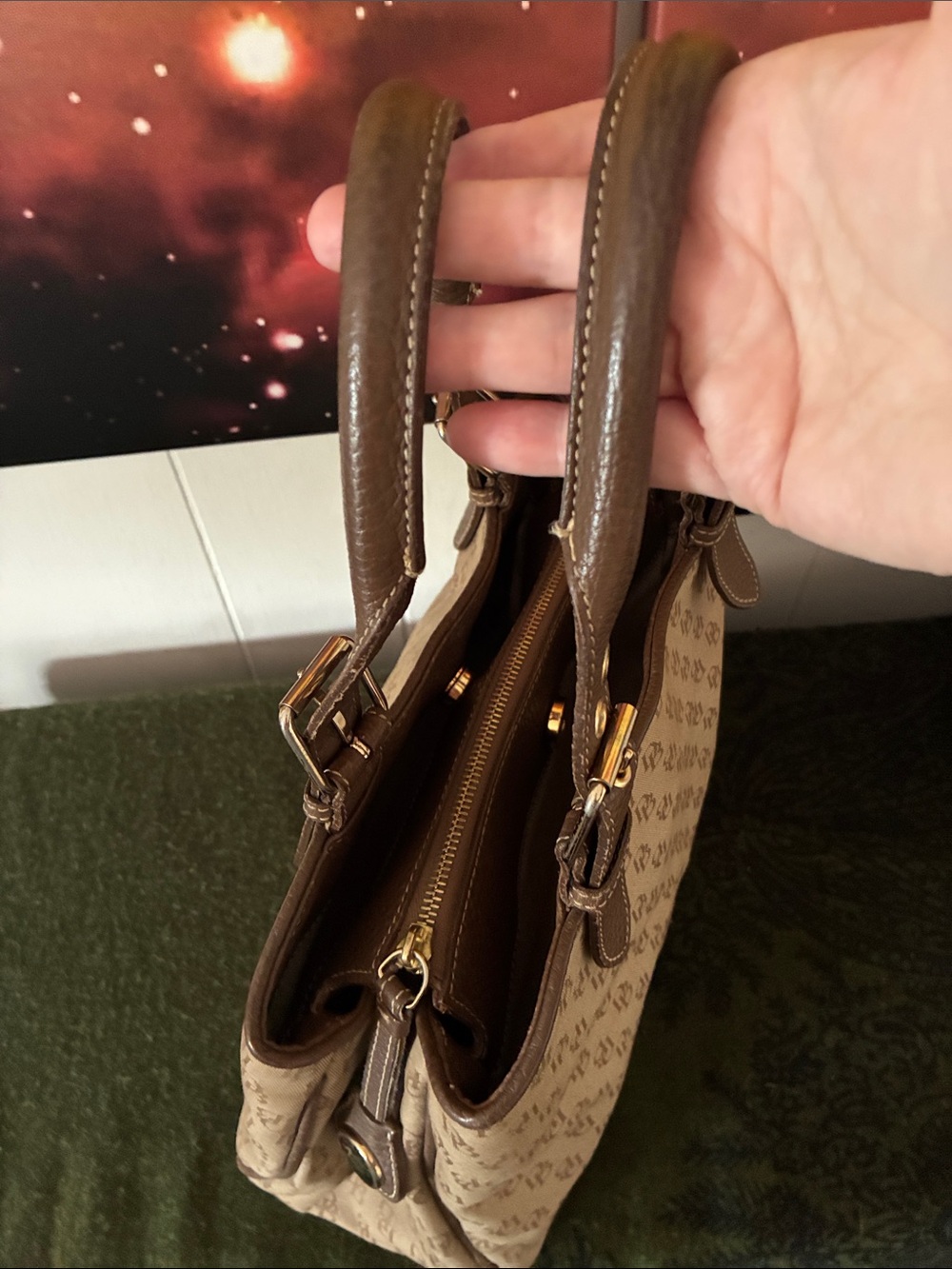 Vintage Dooney & Bourke Signature Handbag - Picture 6 of 12